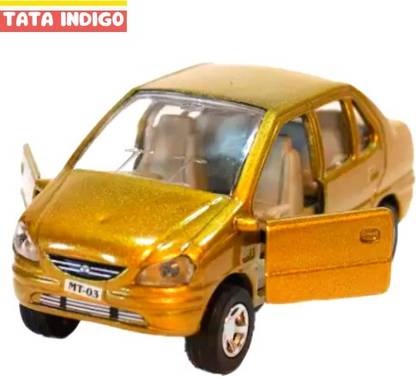 WooZee TATA INDIGO Miniature Pull Back Car with Doors Openable