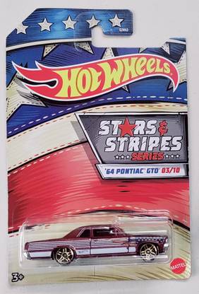 HOT WHEELS 64 PONTIAL GTO 03/10 from STAR STRIPES series , Die-Cast toy Car , One Piece