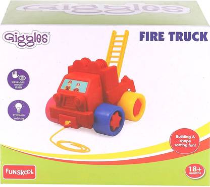 FUNSKOOL Giggles Fire Truck Pull Along Toy