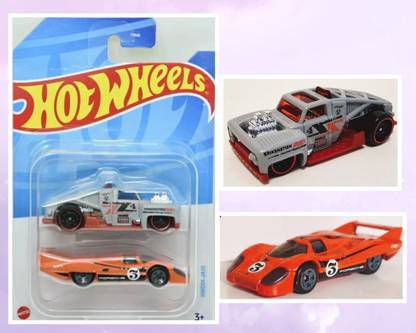 HOT WHEELS ERIKENSTEIN ROD + PORSCHE 917 LH,DIE-CAST TOY VEHICLE PACK OF 2