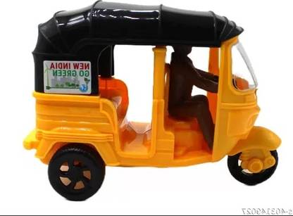 Primo Cleats Friction Auto Rickshaw Toy for Kids, Mini Rickshaw