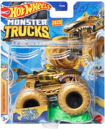 HOT WHEELS 1:64 Scale Shark Wreak Monster Truck For Ages 3+ (HLR97)