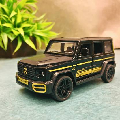 Luxen Die-Cast Mercedes-AMG G Wagon Model Car, 1:36 Scale, 12 cm, Black with Gold