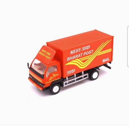 Shree Jee POST (MAIL) TRUCK TOY TAIL GATE OPENABLE PACK OF 1