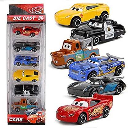 rainbow toys Get Ready for Racing Fun with PLUSPOINT Metal Mini Racers - 6 Pack,