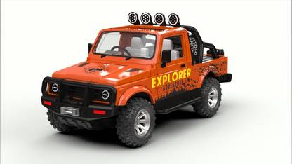 centy Explorer Adventure 4x4 all Terrain Tires with stepney Pull Back Action Toy