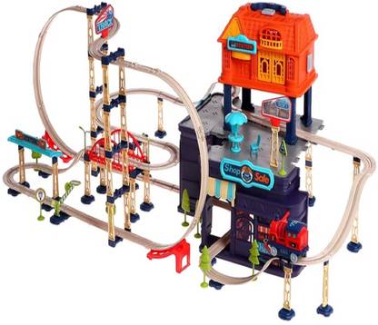 KTRS train diy assembly convenience store storage box 206 pic electric track sets