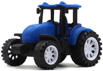 neoinsta shopping Small size friction powered tractor engine toy for kids blue color