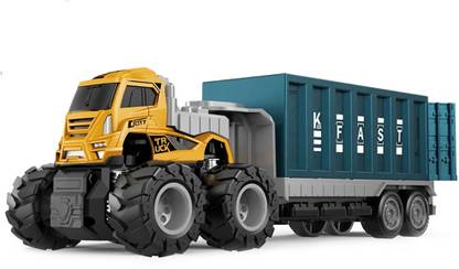 DEUSON ECOM Logistic Transport Truck Toy Transport Truck For Kids Friction Power