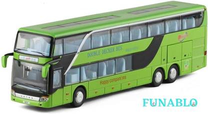 FUNABLO Double-decker Tourist Bus 3 Colors Optional City Sound and Light Transport Bus
