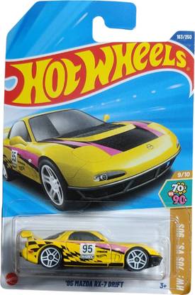 HOT WHEELS C4982 95 Mazda RX 7 DRIFT 9/10 DIE CAST TOY CAR Mainline D CASE