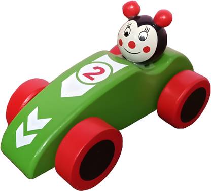 SMR Collections Mickey Mouse Wooden Speed Racing Car for Kids - A Whimsical Adventure in Motion