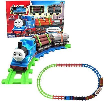 KAVANA Thomas Train Battery Operated Train Toys Track Set Thomas Cartoon Combination