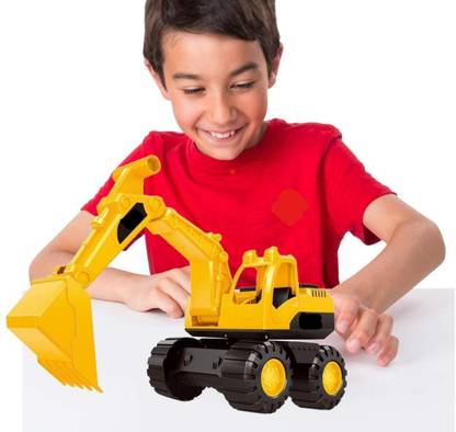 deoxy Unbreakable Big Size Excavator Toys Vehicles Truck Construction Truck For Kids