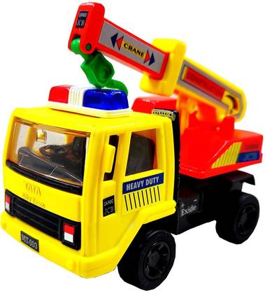 Sani International Toy Mall Pull Back Crane Toy with Movable Base & Retractable Crane with UP-Down