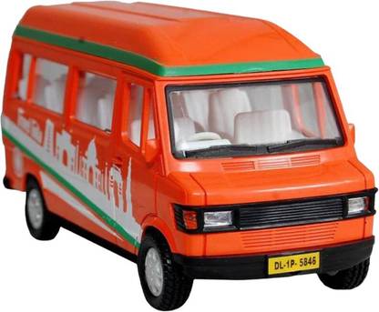 viaan world Travel Tempo ( Back Door Openable ) Bus Toy For Kids