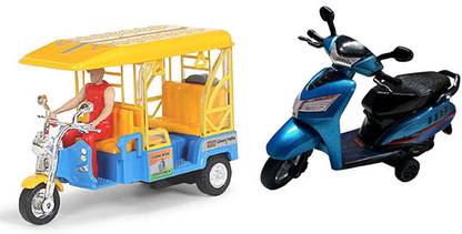 centy E-Rickshaw And Bestiva Bike Combo (Pack of 2, Multicolor)