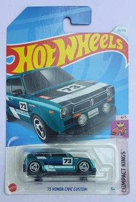 HOT WHEELS COMPACT KINGS 4/5 73 HONDA CIVIC CUSTOM TOY CAR
