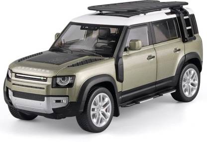 Toybot 1:32 Scale Die-Cast Defender Toy Car - Openable Door & Hood Metal Body, Pullback