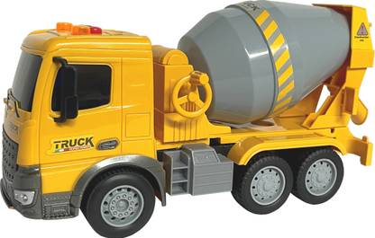 KIDS EARTH Concrete Mixer Truck Cement Super Power Mixer Trucks Construction Site Vehicles