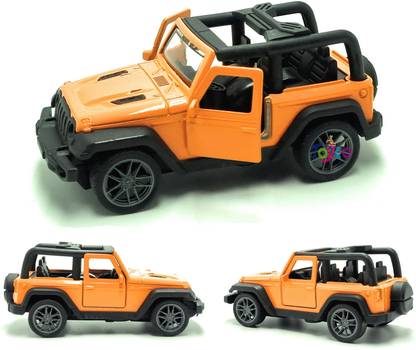 Toyco 1:36 Scale Alloy DieCast Metal Mini Thar Jeep Toy Car (Open Door & Pull Back)