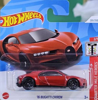 HOT WHEELS '16 BUGATTI CHIRON (QUARTER MILE HEROES) DIE-CAST TOY VEHICLE