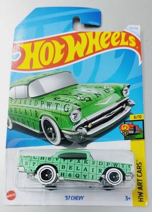 HOT WHEELS C4982 57 CHEVY 6/10 HW ART CARS 121/250