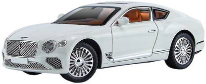 KTRS 1/24 Bentley Continental GT Model Car Alloy Diecast Pull Back Sound Light