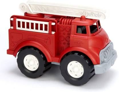 JoyRide Fire Truck | Unbreakable Big |No Sharp Edges | Friction Powered|Push and Go Toy