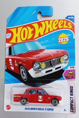 HOT WHEELS C4982 ALFA ROMEO GIULIA TI SUPER 7/10 DIE CAST TOY CAR Mainline K CASE