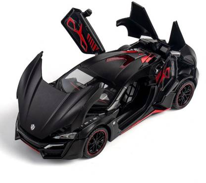Skstore Laiken Super 1:24 Metal Die Cast Car With Open Door, Light Sound For Kids