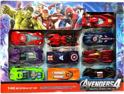 Little Mind AVENGERS CAR SET DIE CAST METAL CAR SET OF 10 Cars & Vehicles