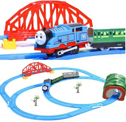 OMETER Battery Operated Adventure Train Toy For kid Tunnel Cave Flash Light & Sound