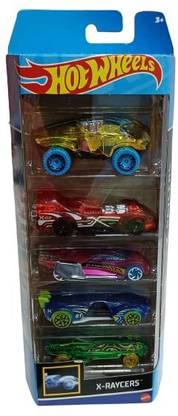 HOT WHEELS Car X- RAYCERS 2023 Pack of 5 Multi - Color