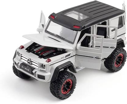 Skstore 1:24 Mercedes G500 4x4 V12 Alloy Pull Back Model Car Model Toy Sound Light