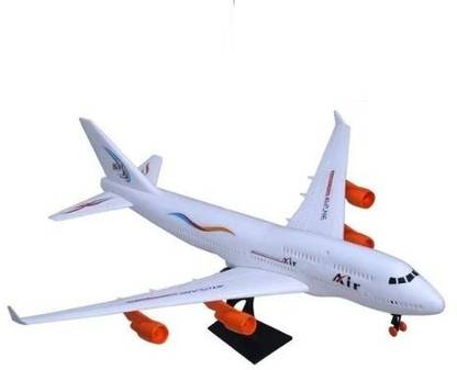 valuableplus Jumbo Size Aeroplan Model Push & Go Toys for Kids with Stand, Big Size Plane