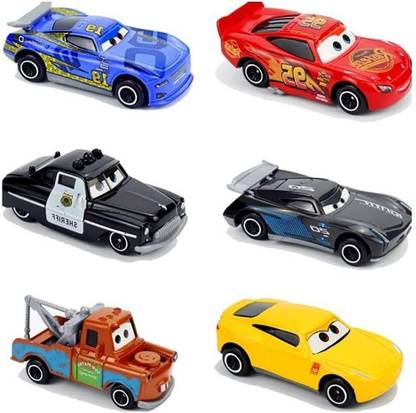Raghunandan Mini Metal Die Cast Car Set Of-6 Toy Vehicle Play Set ,Small Racing Car