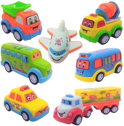 DEZICON ECOM Unbreakable Transportation Vehicle Baby Toy Cars for 1 Year+ Old Boy And Girl