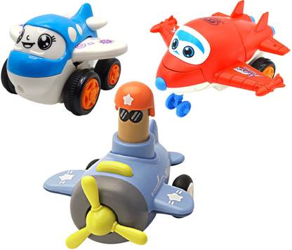 Vaniha Unbreakable Four-Wheel Drive Friction Powered Diecast Toy Set-D64