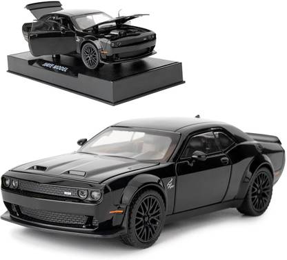MOOBOO 1:32 Scale Dodge Charger Black Toy Model Car for Kids Die cast Model Car