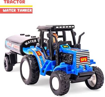 WooZee TRACTOR WATER TANKER Miniature Pull Back Bus