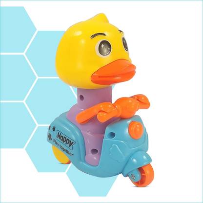 Crazeis Non-Toxic Unbreakable Drake Cute and Colorful Push/Press & Go Toy Scooter