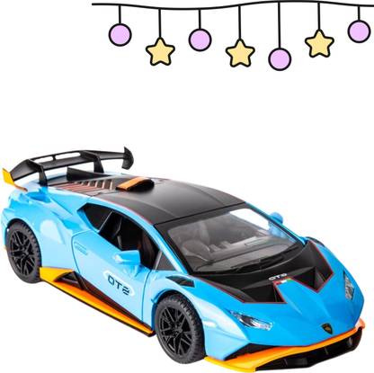 Zuuluzrs Lamborghini Huracan Toy Car STO 1:24 Scale Doors Can Open Sound-Light