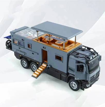 Devdhan 1:24 Benz Camper RV Motorhome Toy Model , Diecast Pull Back Truck Toy