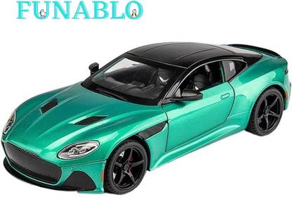FUNABLO 1/24 scale Aston Martin Toy Car for Kids Pullback Openable Doors