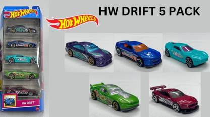 HOT WHEELS Car 2024 HW Drift Pack of 5