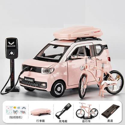 DUVEXA Mini EV Alloy Diecast Model Vehicle Pink