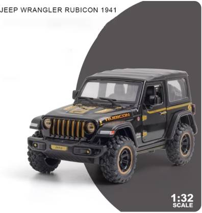 Devdhan Thar, Jeep Wrangler Rubicon 1:32 Openable Doors & Sound Light Metal Car Toy