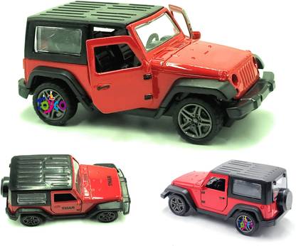 Toyco 1:32 Scale Alloy Diecast Metal Thar Jeep Toy for Kids ( Open Door & Pull Back )