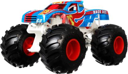 HOT WHEELS Monster Trucks, Oversized Monster RACE ACE Truck, 1:24 Scale